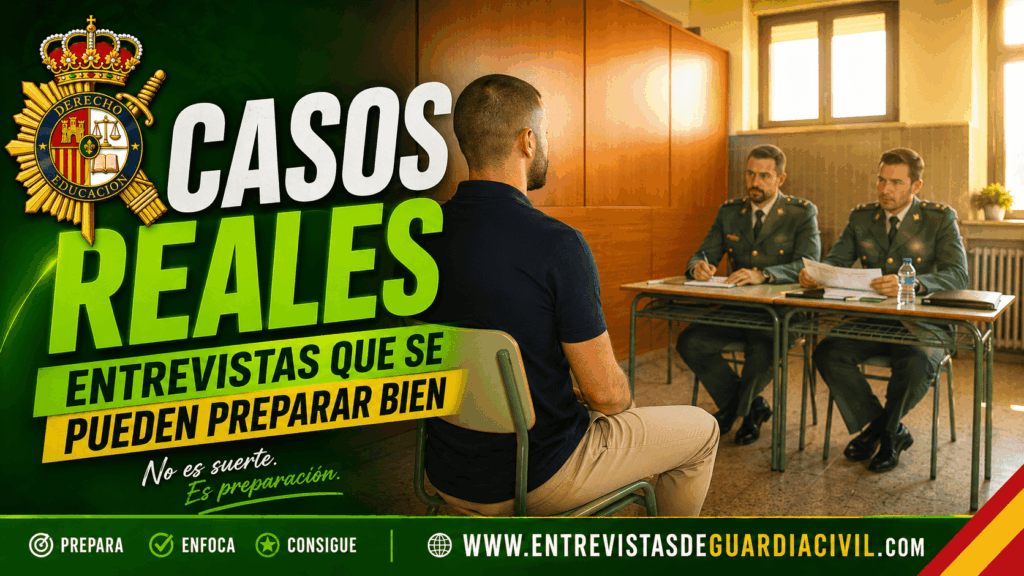 Casos reales de entrevista Guardia Civil: perfiles que parecen complicados y pueden prepararse bien