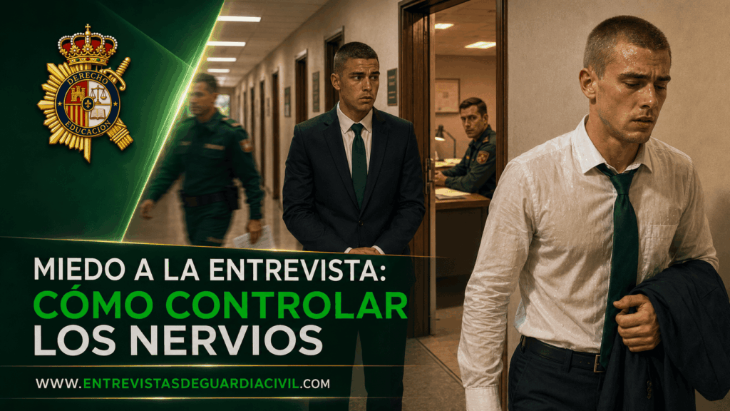 Cómo controlar los nervios y el miedo a la entrevista de Guardia Civil