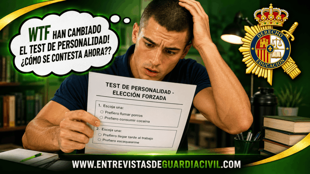 Test psicotécnico personalidad Guardia Civil: clave real