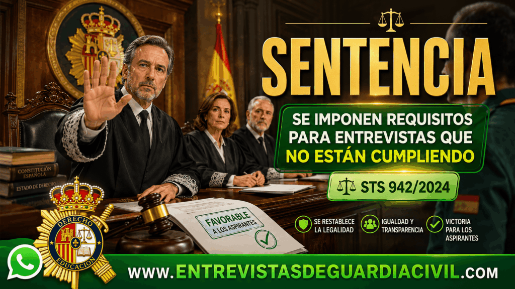STS 25 de abril de 2024: la sentencia que puede cambiar las entrevistas en CNP, Guardia Civil y policías
