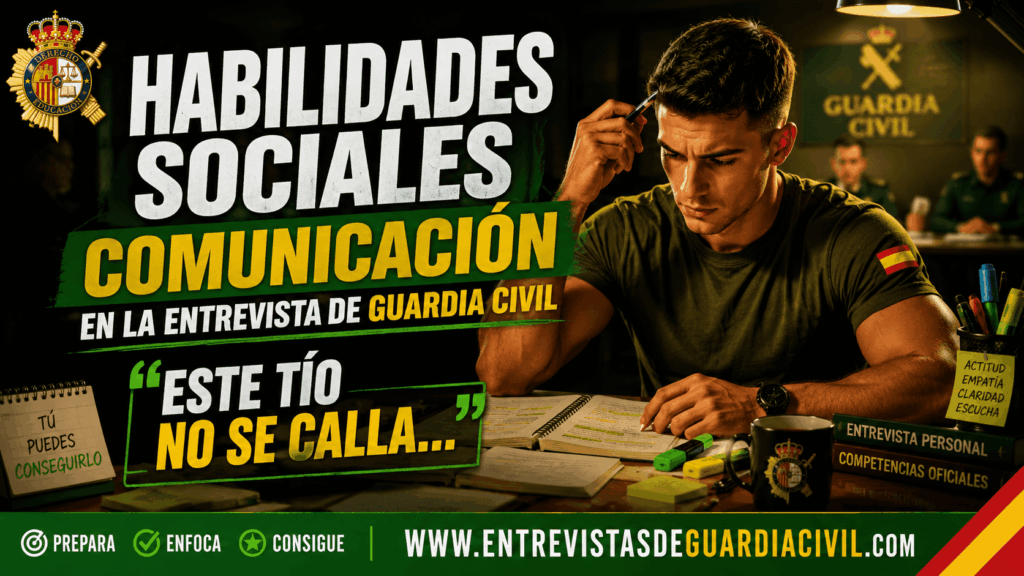 Habilidades Sociales y Comunicación en la Entrevista de Guardia Civil: Por Qué No Basta con Ser Buena Persona