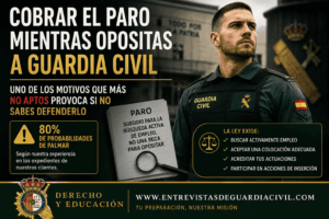 Cobrar el paro mientras opositas a Guardia Civil y la entrevista personal